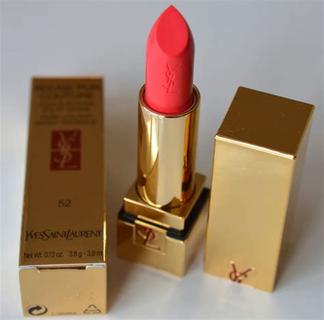 ysl 52 rouge rose pur couture|YSL lipstick 52 rosy coral.